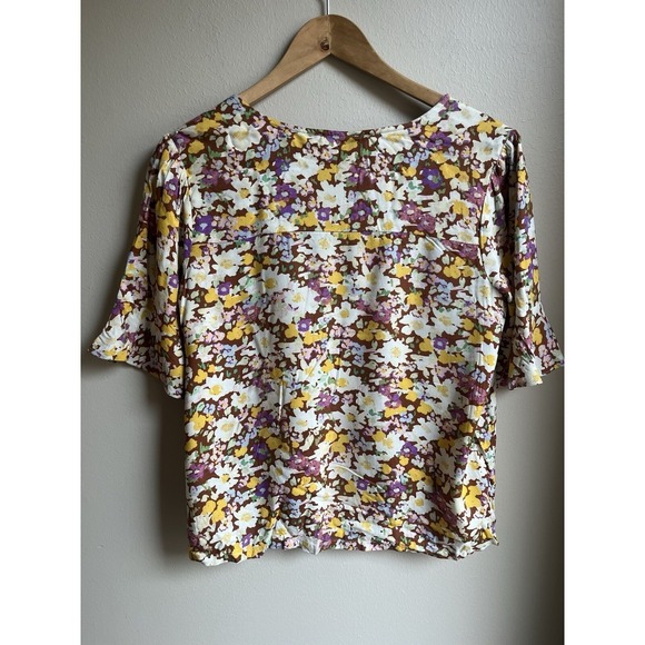 Sanctuary Floral Short Sleeve Shirt Size XS - Picture 2 of 7